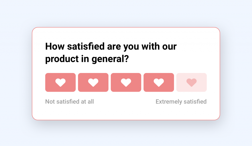 CSAT survey example.