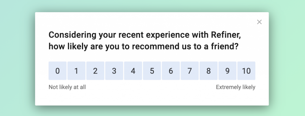 A variation of a NPS question