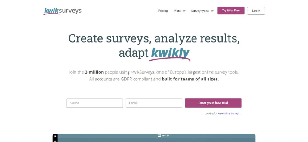 Kwik surveys.