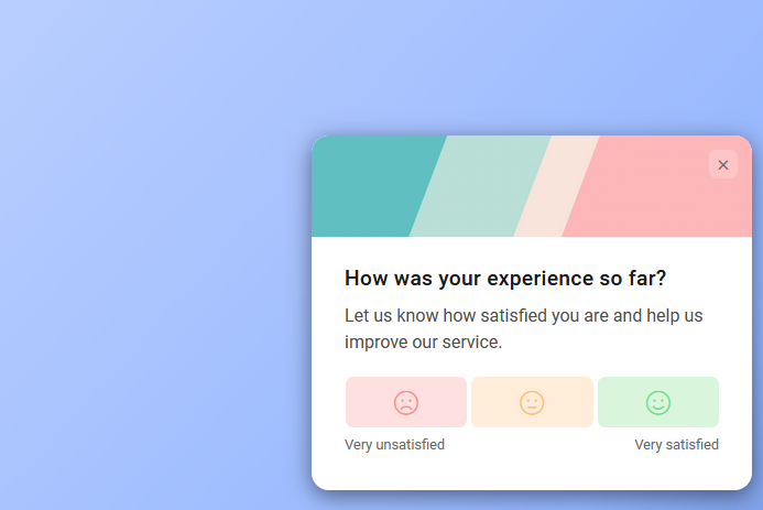 CSAT survey example. 