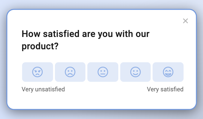 CSAT survey example. 