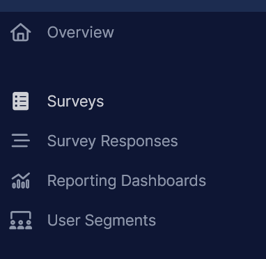 Surveys tab.