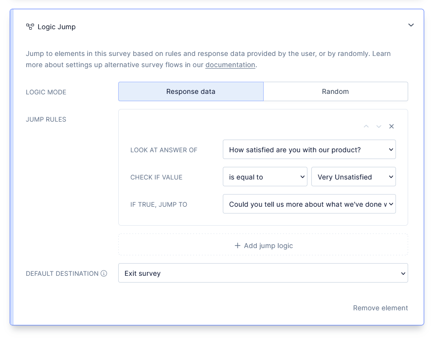 An example of a CSAT logic jump.