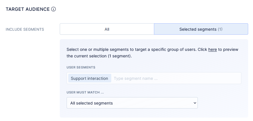 Survey targeting options in Refiner.