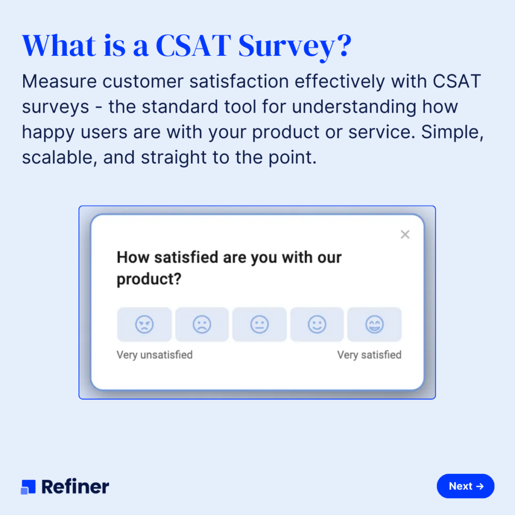 Mobile survey example.