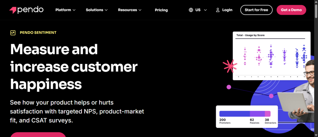 Pendo in-app NPS tool