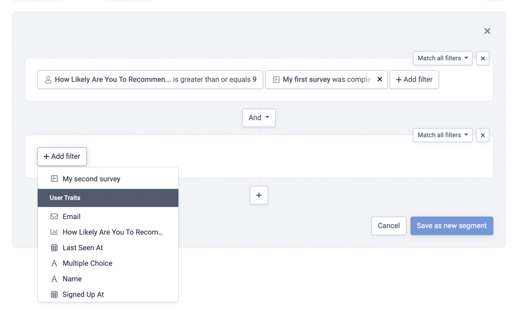 Segment User Traits - Volontariat