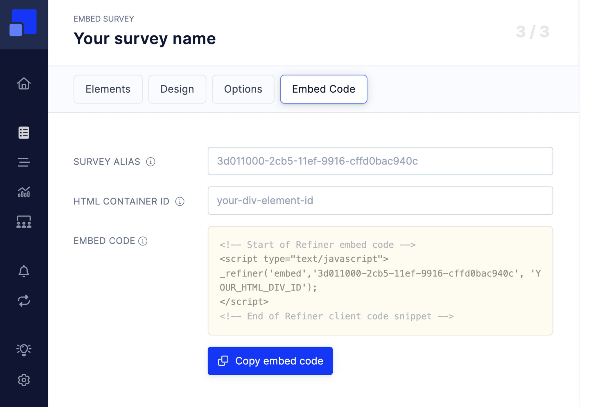Generate Embed Code
